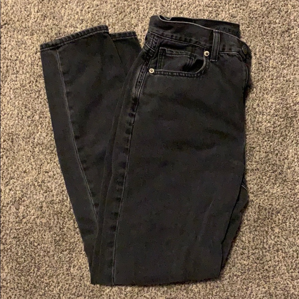 Black American Eagle Mom Jeans